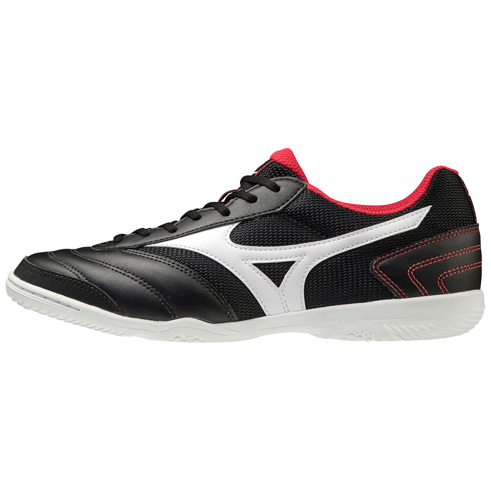 Scarpe Calcio Mizuno MRL Sala Club IN Uomo - Nere/Argento/Rosse - 26357-IMPE